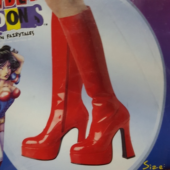 Rebel Tunes brand new snowhite boots red sexy choose from 3 sizes - Picture 2 of 10